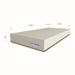 Romana Мат гимнастический 1,0х0,5х0,1 метра (Цвет пастель (серый)), Самара